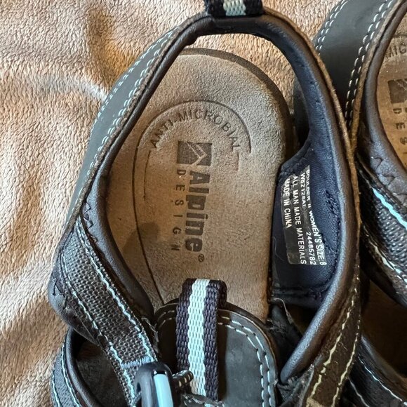 Women's Alpine Design Outdoor, Boulder II, Blue sandals, anti-microbial, Size 8 - Picture 5 of 7